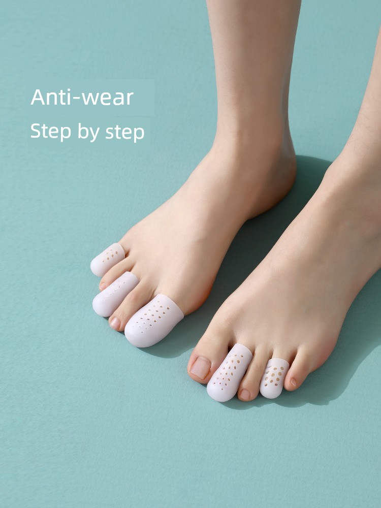 Fasola Silicone Toe Sleeve Anti-Wear Breathable Wearing Shoes Toe Separation Anti-Sweat Anti-Squeeze Protection Toe Suit