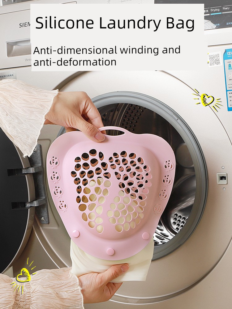 Intimates Laundry Bag Washing Machine Special Anti-Deformation Silicone Laundry Net Bag Wash Intimates Net Pocket Bra Wash Bag