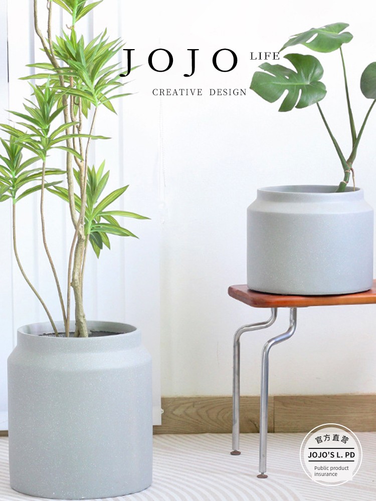 Jojo's L. Pd. Among. Creative Home Balcony Dracaena Marginata Lily Bamboo Floor Large Flower Pot | from