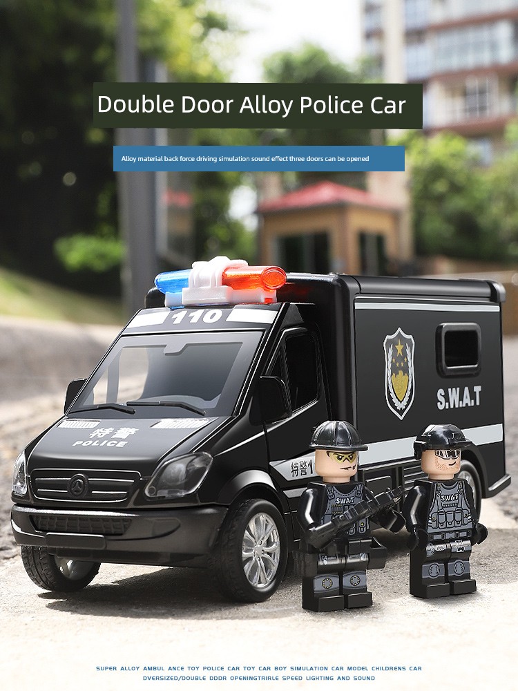 Alloy Police Boy Large Kids Model Toy Car