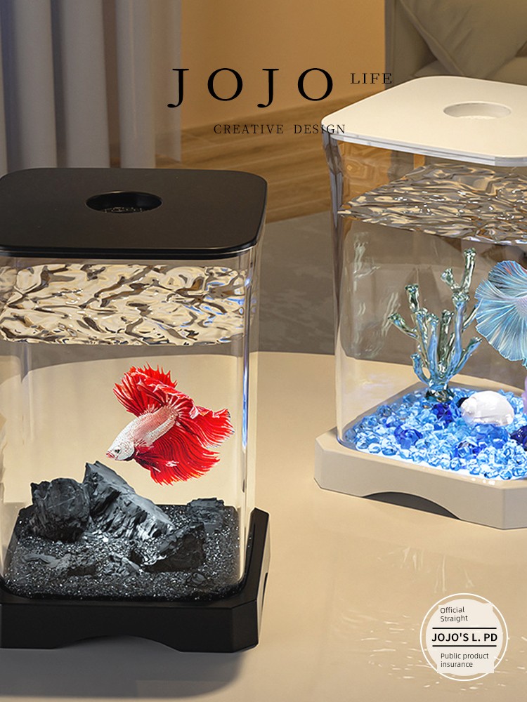 Jojo's L. Pd. Mr. Grocery. Betta Tank For Home Living Room Small Fish Globe Desk | Steamed Stuffed Bun