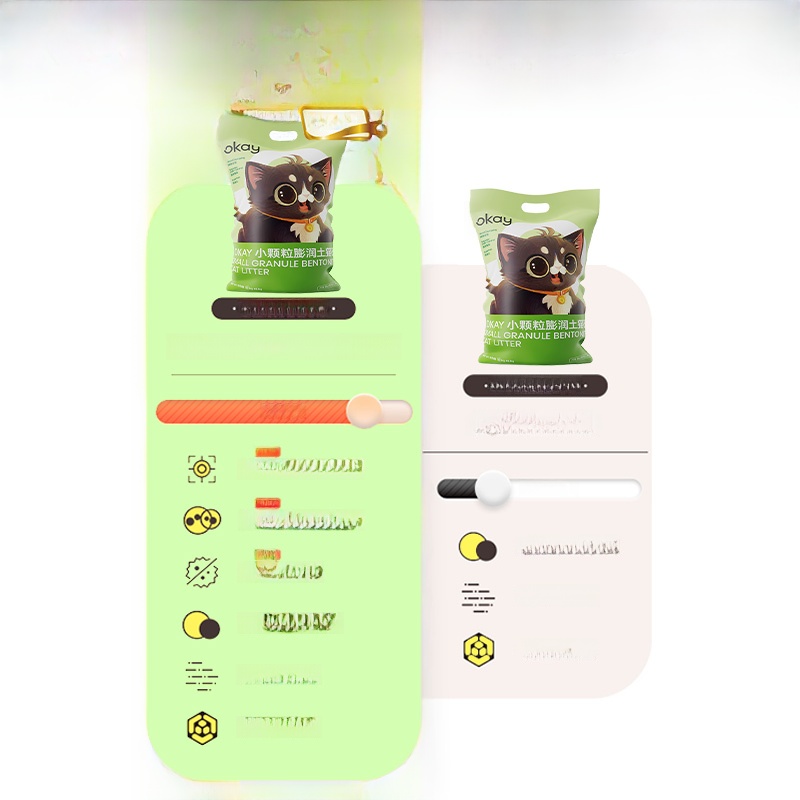 Cat Litter Lemon Flavor about 10kg Small Particles Fine Low Dust Mineral Small Particles Bentonite Cat Fine Sand 10.00kg