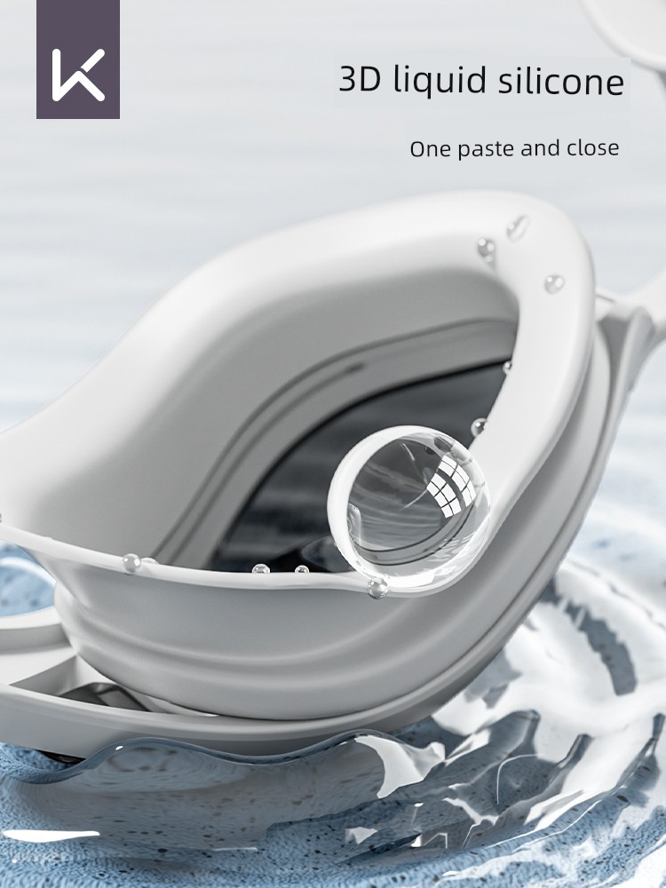 Keep Swimming Goggles Waterproof Anti-Fog HD Myopia Belt Degree Swimming Glasses Men's and Women's Submersible Equipment Swimming Cap Suit
