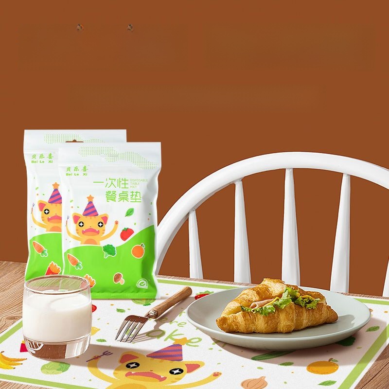 Disposable Placemat Bib Baby Waterproof Table Mat Primary School Student Cloth Kids Tablecloth Heat Insulation Absorbent Go out to Eat