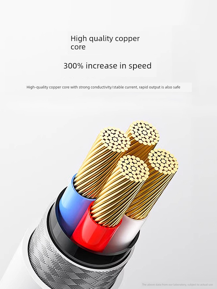 Suitable for Fast Charging Xiaomi 67W Charging Cable Redmi 120W Mobile Phone Data Cable 11ultra Android Typec13 Charger 12x Long 10S K30k40note50 Plug Pro6a