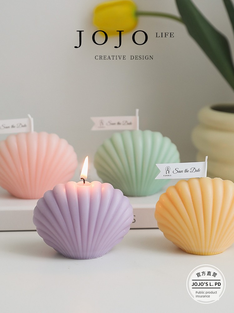 Jojo's L. Pd. Mr. Grocery. Big Shell Aromatherapy Candle Fragrance Creative Gift | Mantra