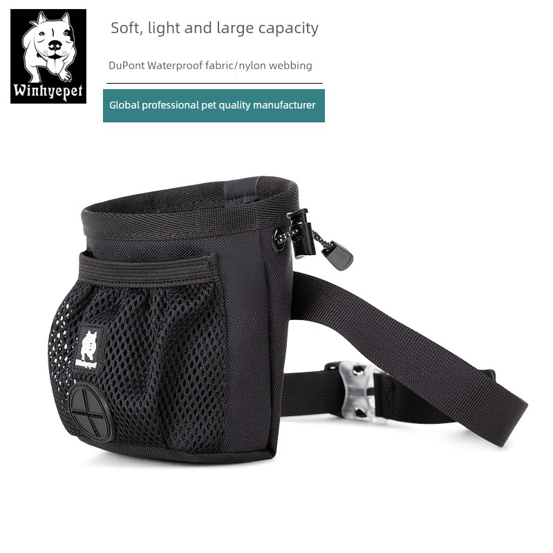 Winhyepet Pet Dog Snack Pack Equipment Golden Retriever Training Waist Bag Dog Training Dog Supplies Dog Bag Walking Bag