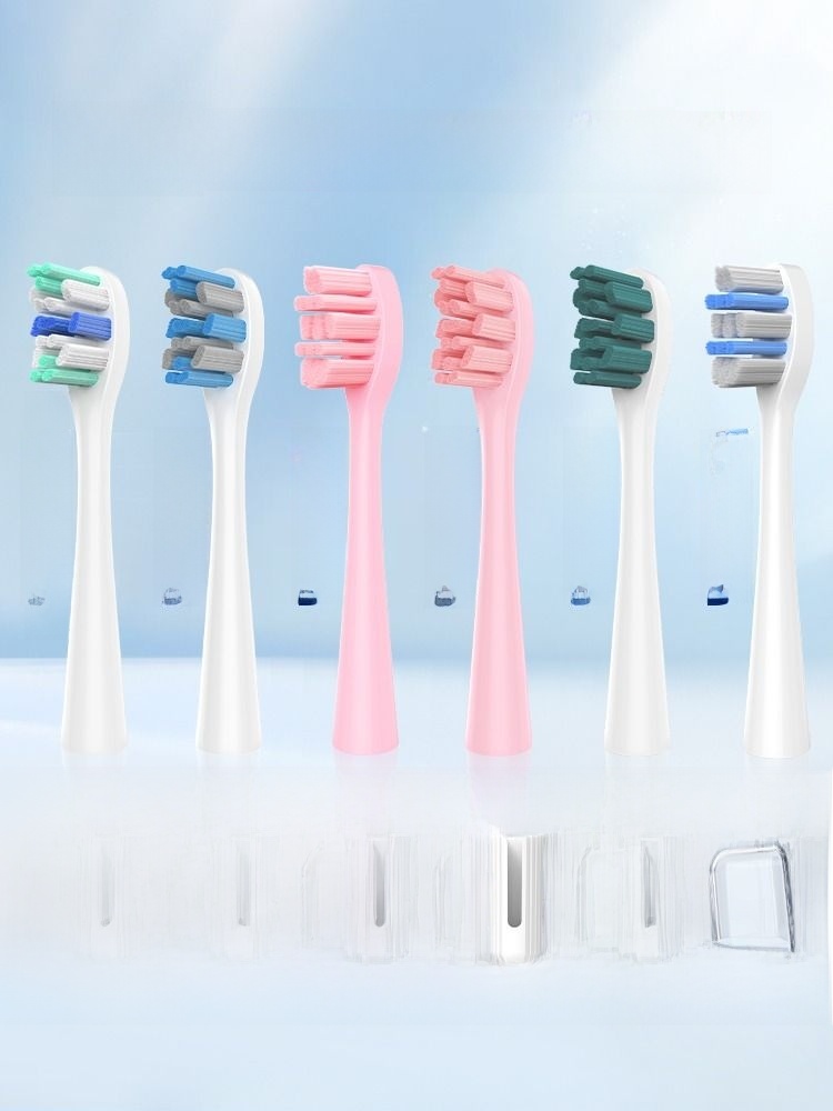 Yinkey Neutral White Soft Fur Electric Toothbrush Head