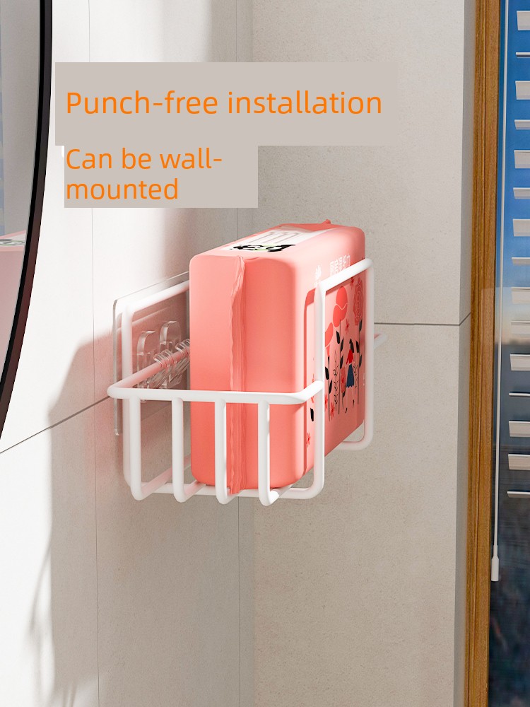 Punch-Free Kitchen Wipes Toilet Storage Storage Rack