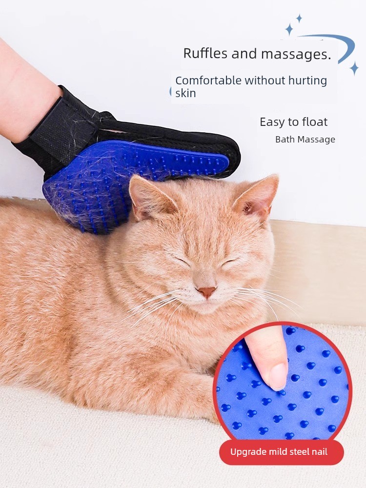 Cat Petting Gloves Fantastic Fuzz Remover Special Brush for Hair Removal and Hair Removal for Dogs Pet Cat Supplies