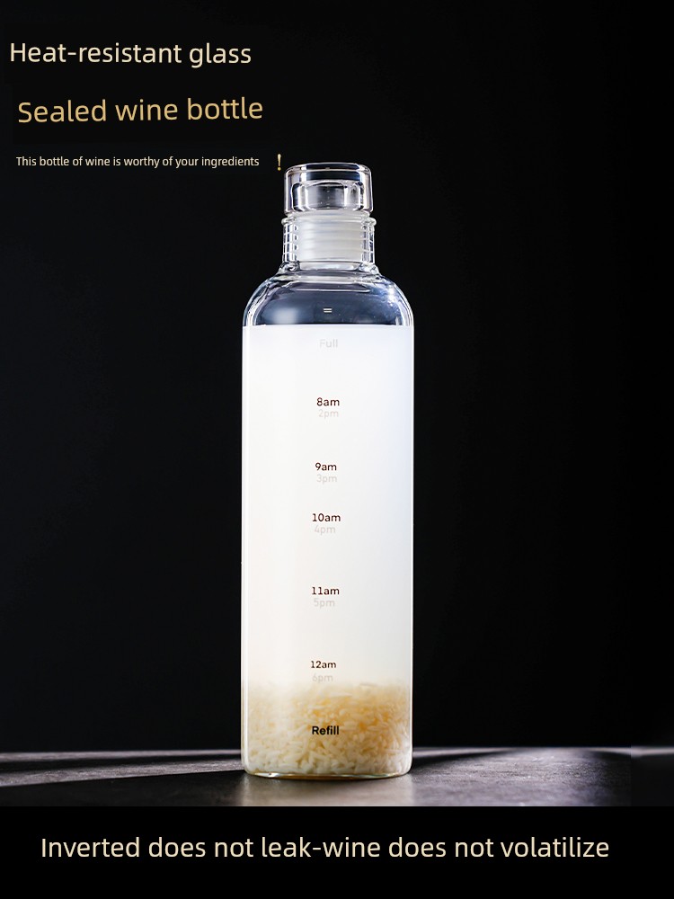 Jieanxi Sparkling Wine Glass Bottle High-Grade Wine Jar Bulk Wine Container Ginseng Liquor Medicine Wine Cans Dedicated Dead Soldiers