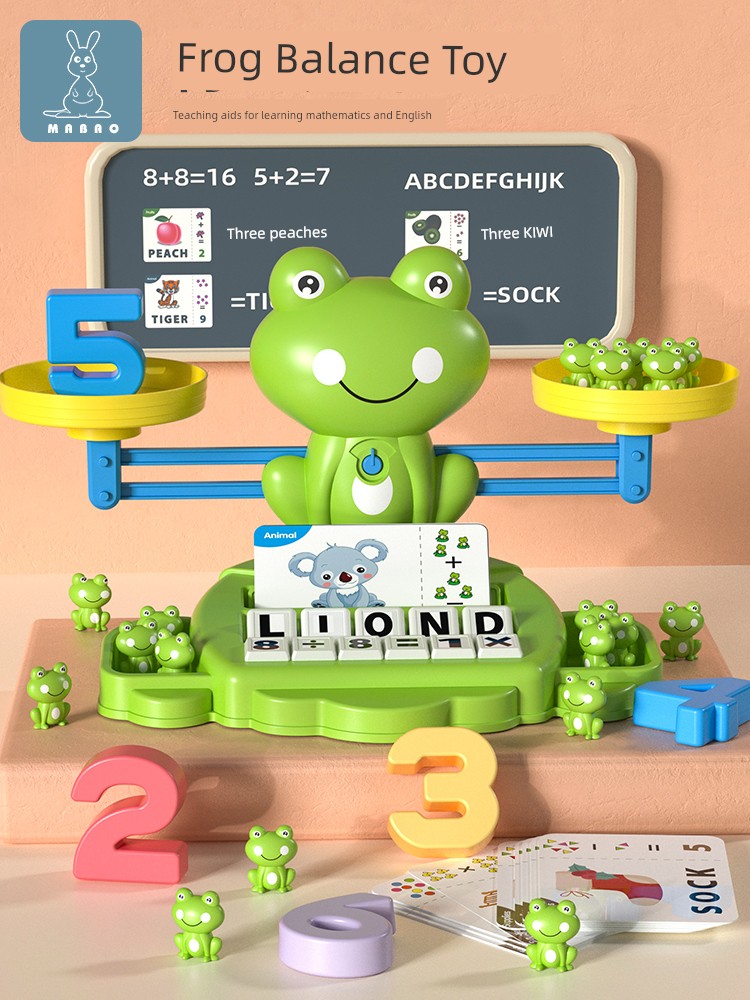 Tiktok Balance Scale Logical Thinking Training 2-Year-Old Frog