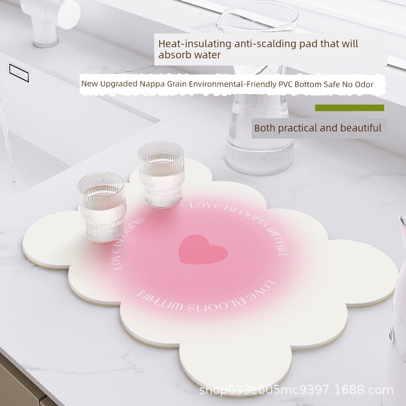 Mat Cup Absorbent Insulation Bowl Plate Kitchen Table Mat Bar Tea Table Draining Desktop Placemat Disposable Mat
