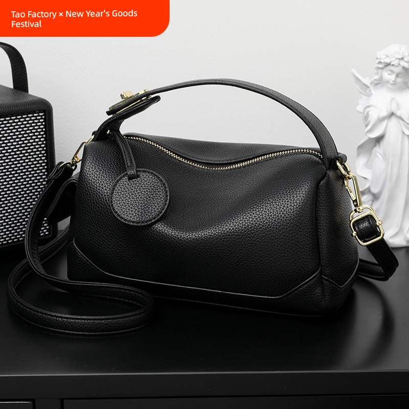 Soft Leather Large Capacity 2024 New Arrival One-Shoulder Crossboby Bag Women's Bag Pillow Bag Shoulder Bag Ladies Commuter Hand-Carrying Bag