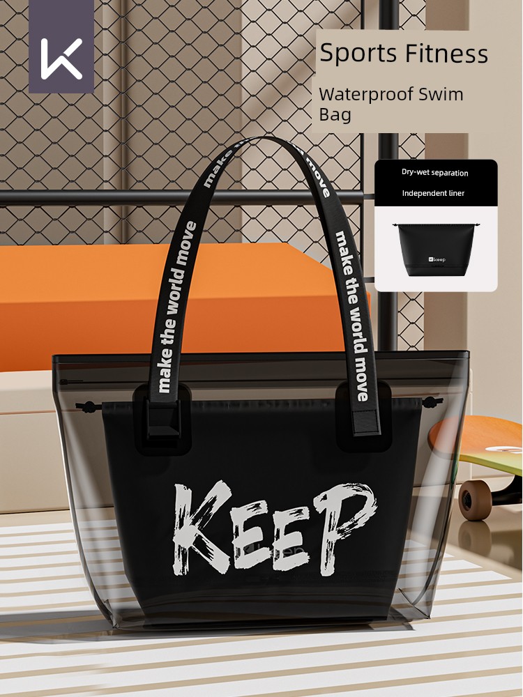 Keep Dry Wet Separation Swim Bag Portable Tote Buggy Bag Water-Proof Bag Large Capacity Travel Beach Gym Bag