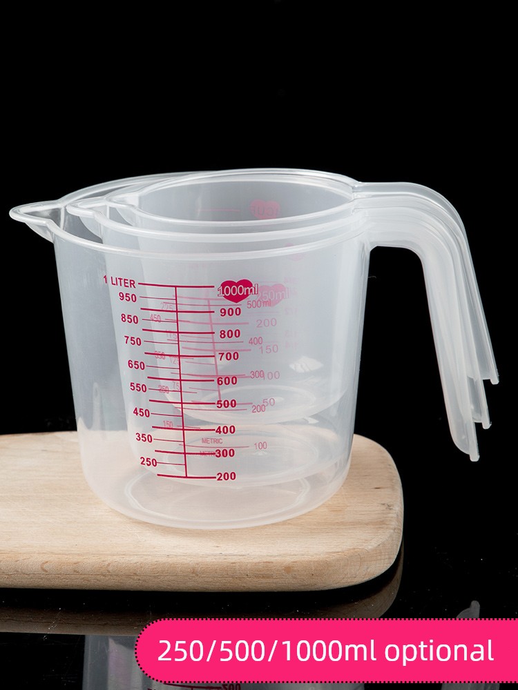 Jujiajia Graduated Measuring Cup Large Capacity 1000ml Thickened Food Grade Heatproof Baking Milk Tea Measuring Cup