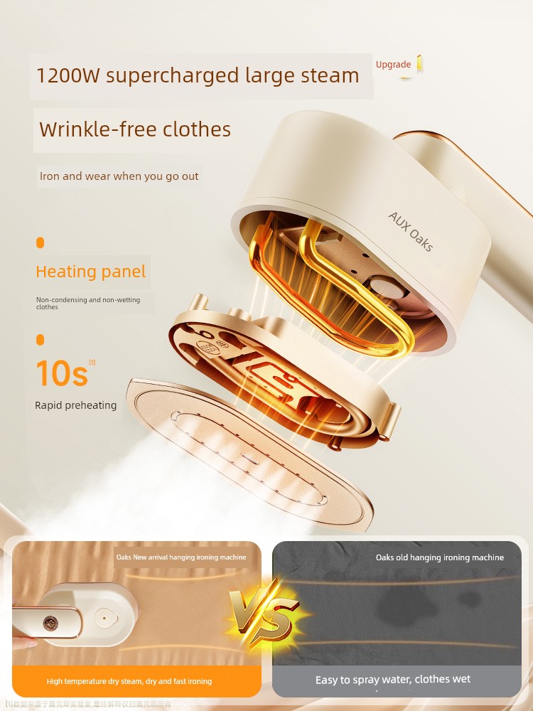 Ox Iron For Home Handheld Small Pressing Machines Ironing Clothes Handy Gadget Large Steam Iron Portable Dormitory Electricity