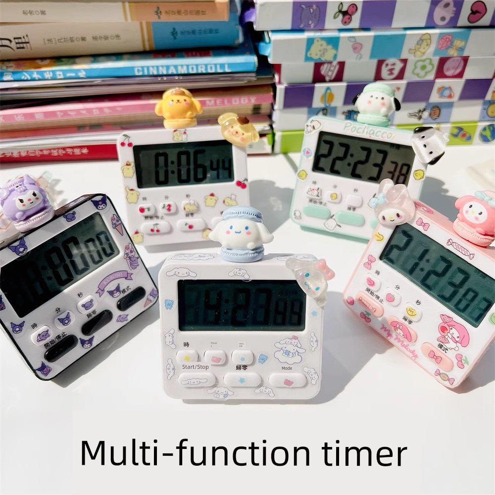 Cute Timer Time Management Student Postgraduate Entrance Examination Mute Stopwatch Kitchen Reverse Timing Reminder Digital Alarm Clock