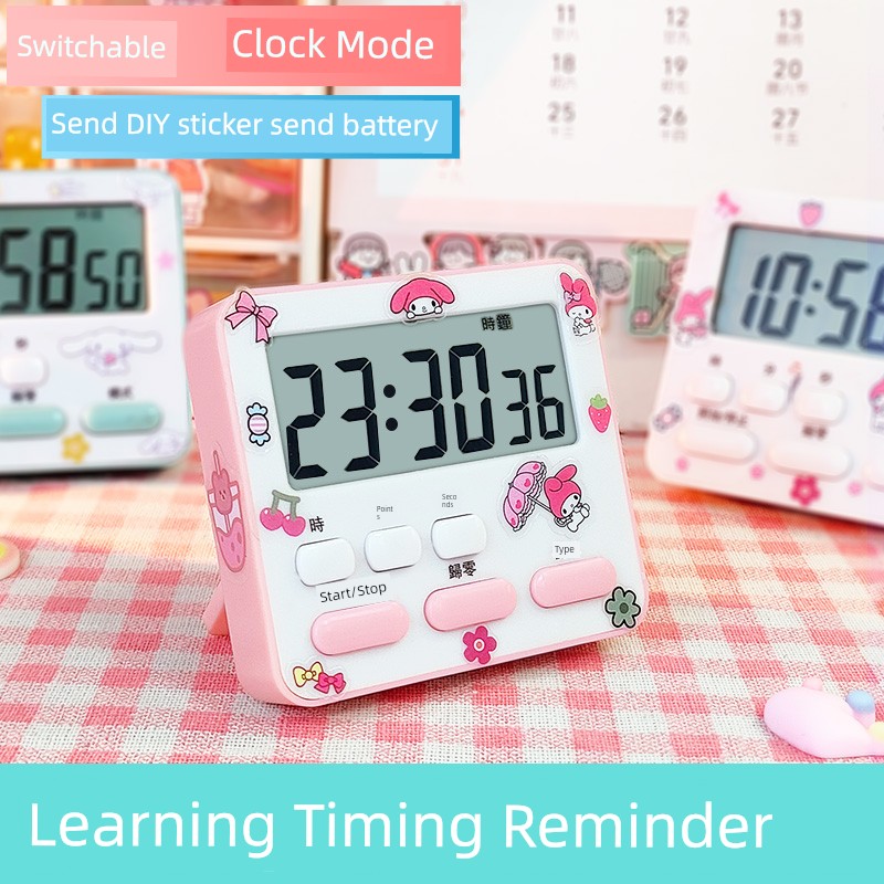 Timer Learning Dedicated Kids Homework Self-Discipline Mute Little Alarm Clock Time Manager Countdown Reminder