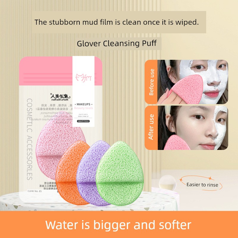 Gloves Facial Cleaning Puff Deep Cleaning Puff Thickened Sponge Soft Comfortable Face Wash Gadget Gentle Cleaning Sponge