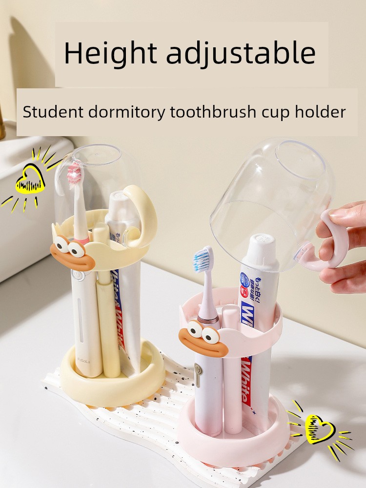 Draining Girl Cute Cartoon Toothbrush Holder Gargle Cup
