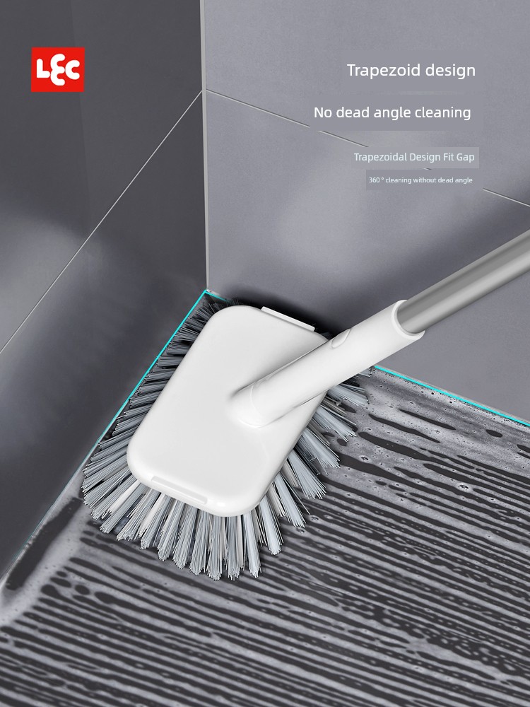 Japanese Long Handle Floor Brush Bathroom Tile Cleaning Brush Bathroom Brush No Dead Angle Hard Bristle Floor Brush