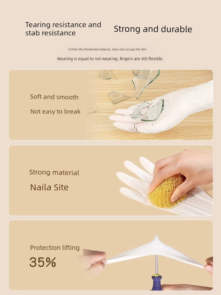 Nitrile Kitchen Waterproof Extra Thick and Durable Disposable Gloves