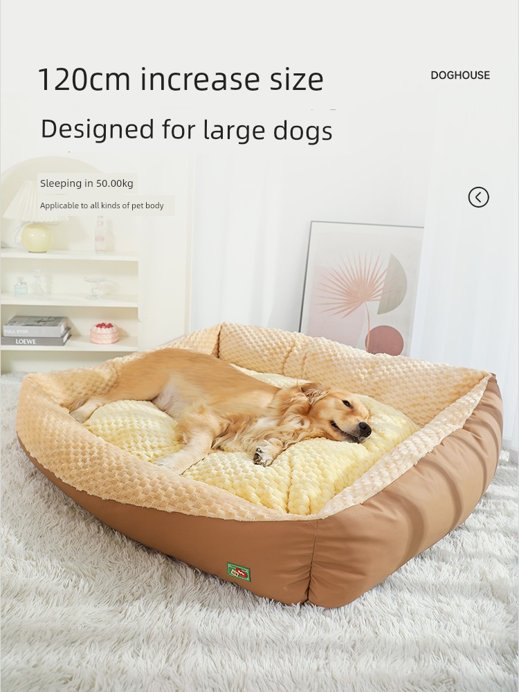 Kennel Winter Heattech Large Dog Pet Bed Sofa All Year Round Neutral Dog Sleeping Nest Winter Dog Mattress