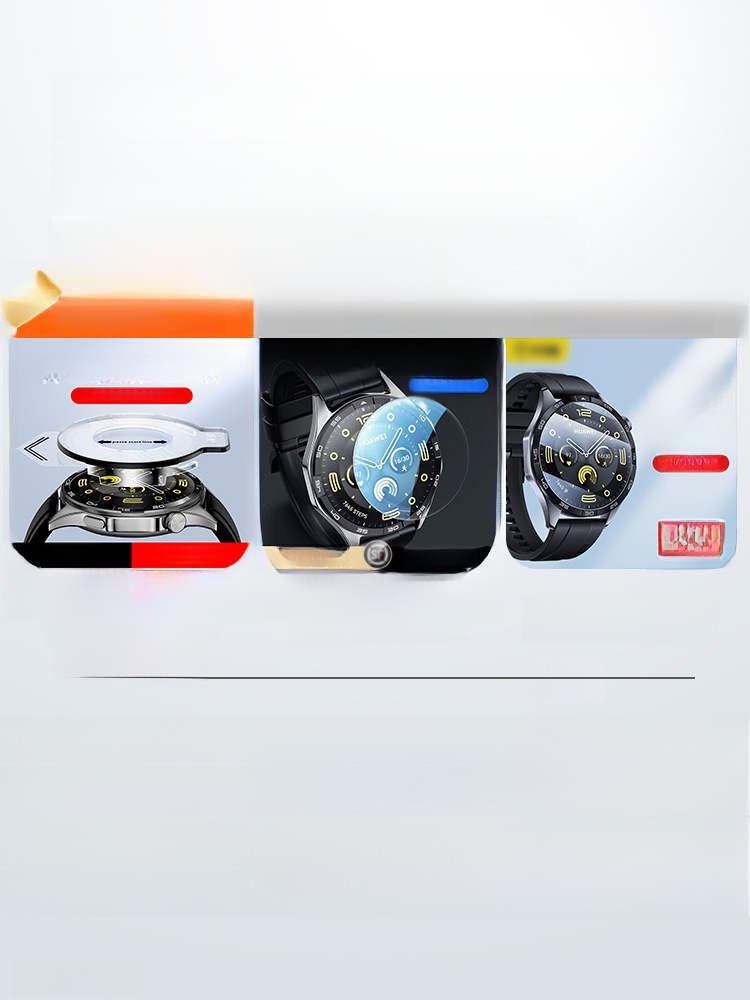 [Dust Removal Second Sticker] Applicable to Huawei GT4 Protective Film GT3 Watch Film Watchgt4 Tempered Film Watt4 All-Inclusive Gt2pro3 Film Watchfit3 Screen Dial Film Fit3 New Arrival