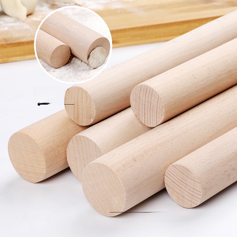 Solid Wood Dumpling Wrapper Baking Tool Cutting Board Rolling Pin