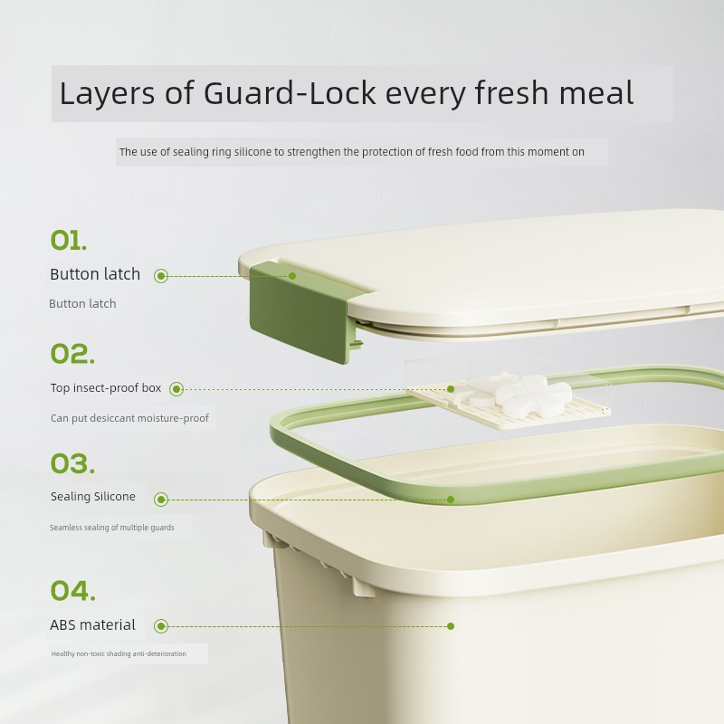 Cat Food Storage Bucket Dog Food Sealed Barrel Pet Storage Barrels Vacuum Sealed Storage For Home Food Box with Lid