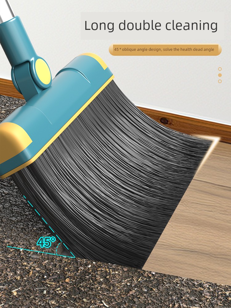 Broom Dustpan Suit For Home Sweeping Wiper Garbage Shovel Broom Handy Gadget Foldable Non-Stick Hair Sweeping Gadget Handy Gadget