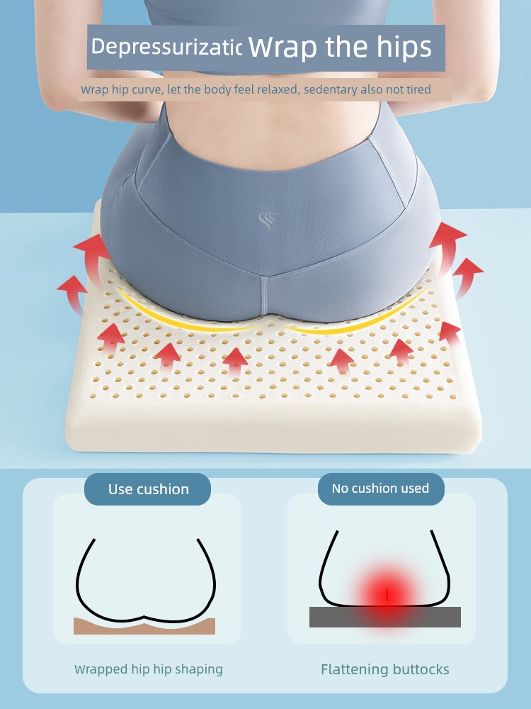 High School Student Classroom Kids Thickened Latex Cushion