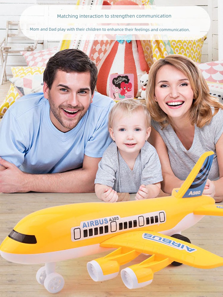 Toy Gift Model Car Car Toy Kids Toy Large Inertia Aircraft Passenger Plane Drop-Resistant Education Baby