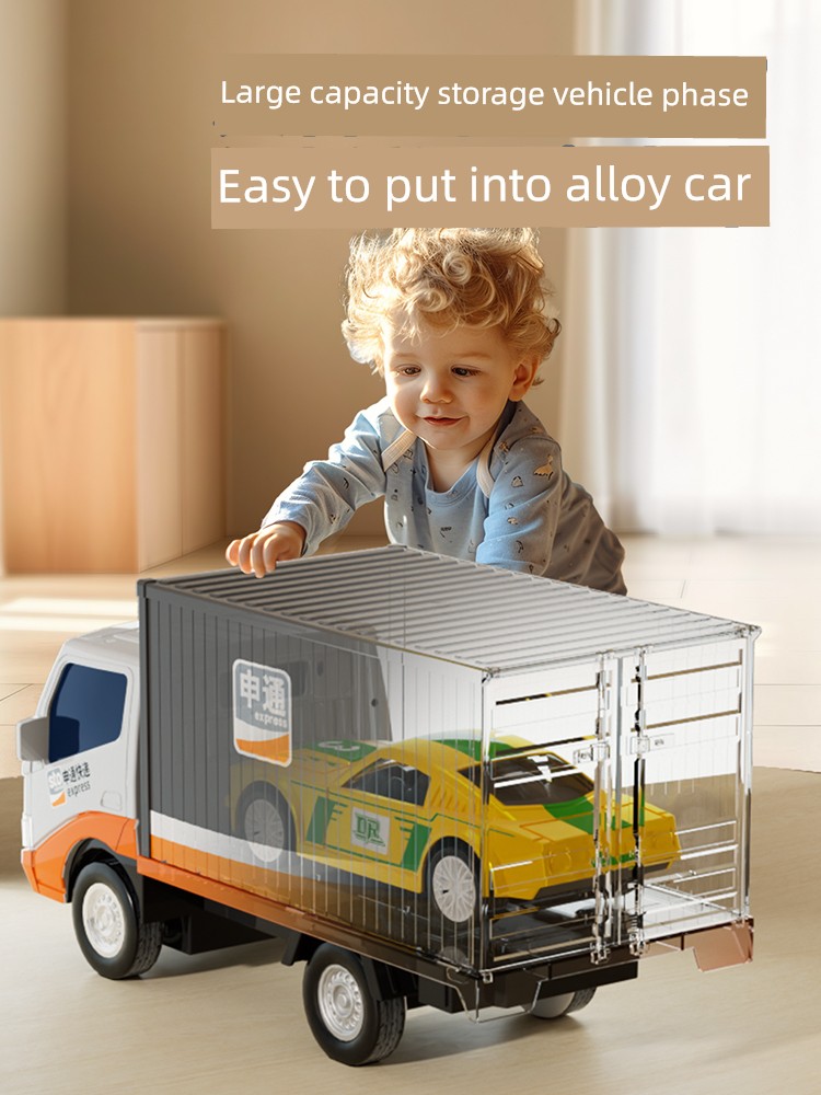 Large SF Express Delivery Vehicle Toy STO Post Van Truck Kids Car Artificial Model Truck Boy