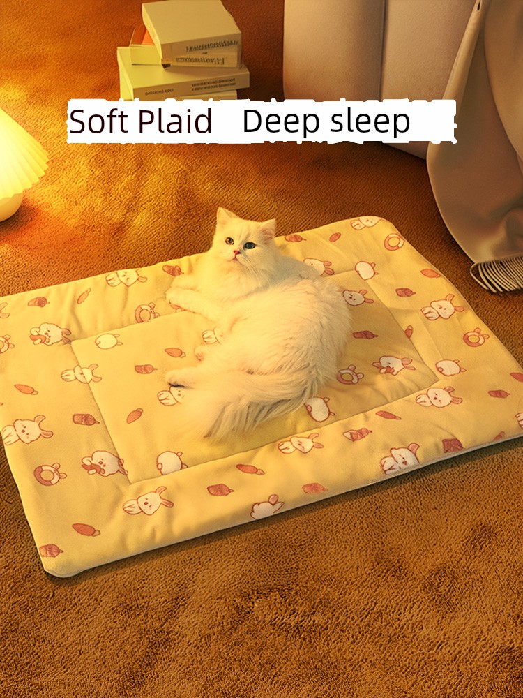 Cat Nest Winter Heattech Mat Dog Sleep Supplies Mattress Cat Mat Kennel Floor Mat Blanket All Year Round Neutral