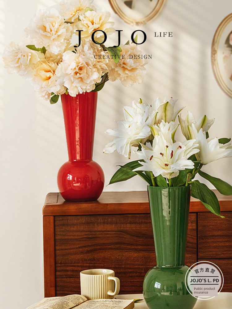 Jojo's L. Pd. Son. Vase Living Room Decoration Fancy Geometric Flower Arrangement Decoration Creative round | Duzi