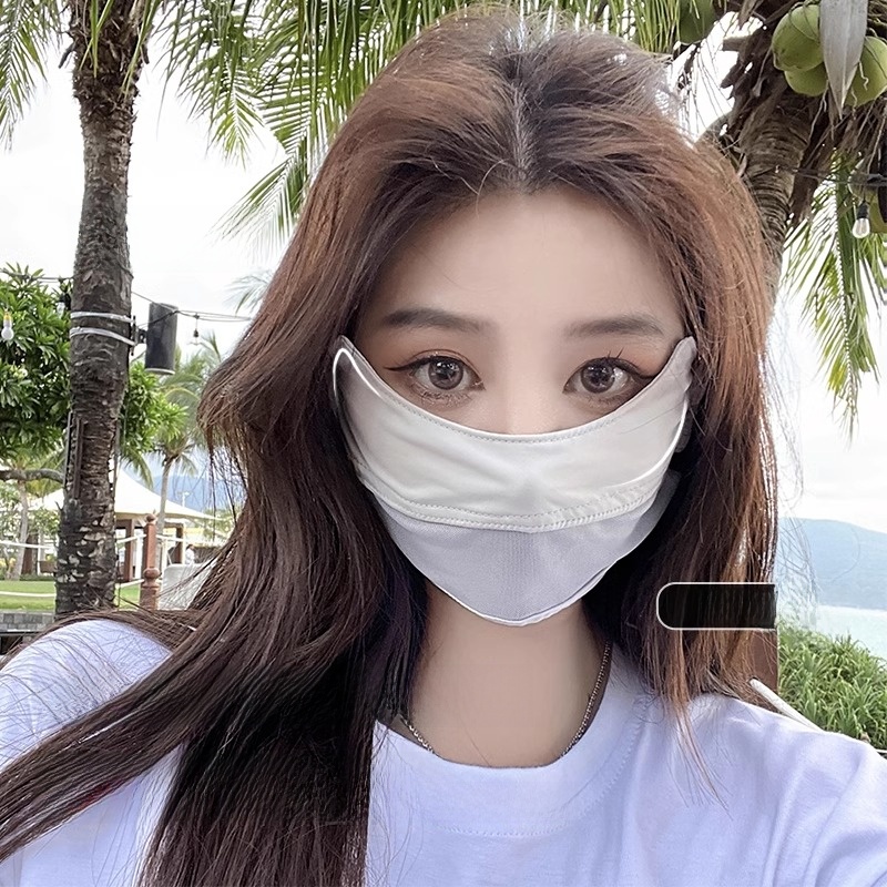 Summer Thin Mesh Full Face Sunshade Three-Dimensional Mask