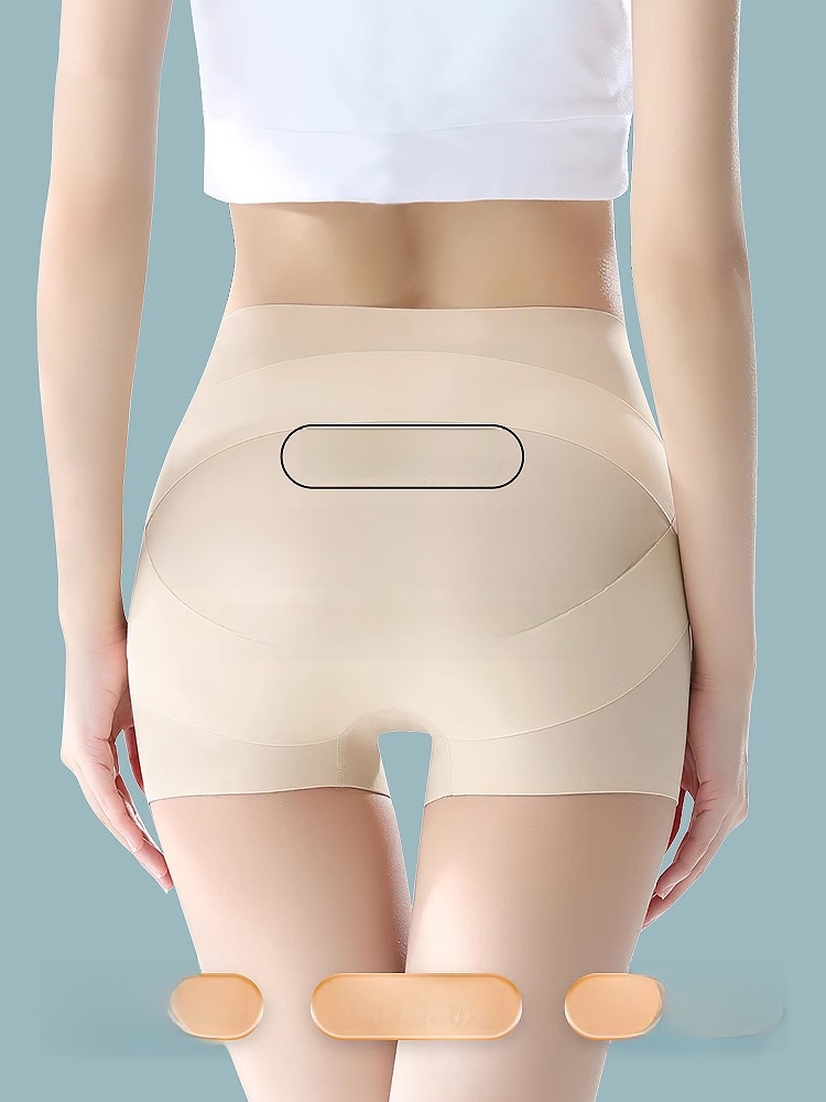 Belly Contracting and Hip Lifting Pants Women's Strong Lower Belly Contraction Summer Thin Postpartum Body Shaping Hip Waist Trimming and Body Shaping Underwear Mid Waist