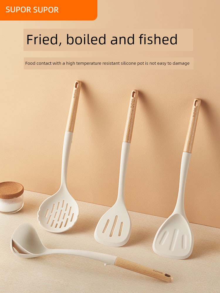 Supor Silicone Shovel Spatula Home Spatula Non-Stick Spatula Spatula Protective Spatula Spatula High Temperature Resistant Kitchenware