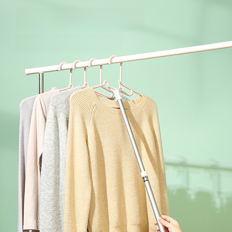 Beautiful Elegant Mobile Clothes Fork Clothes Rail Clothing Fork for Home Use Telescopic Long Clothes Fork Hanger Clothes Clothes Rail