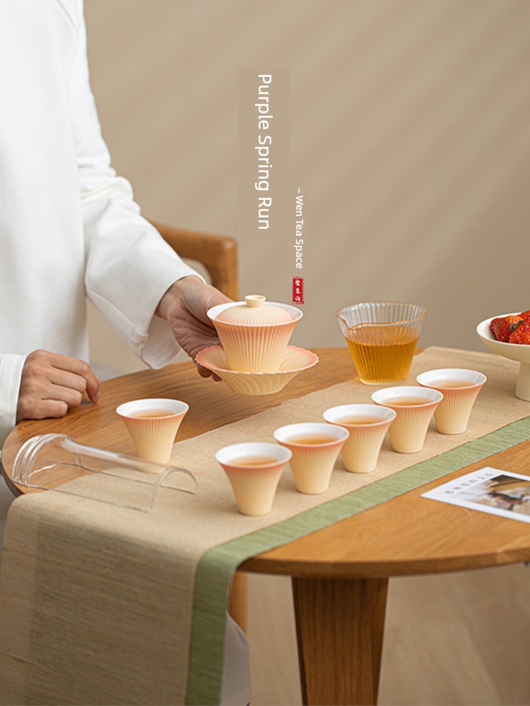 Jojo's L. Pd. Ziquan Jian. Travel Tea Cup Tea Set For Home Ceramic Outdoor Tea Accessible Luxury | Harvest Picture