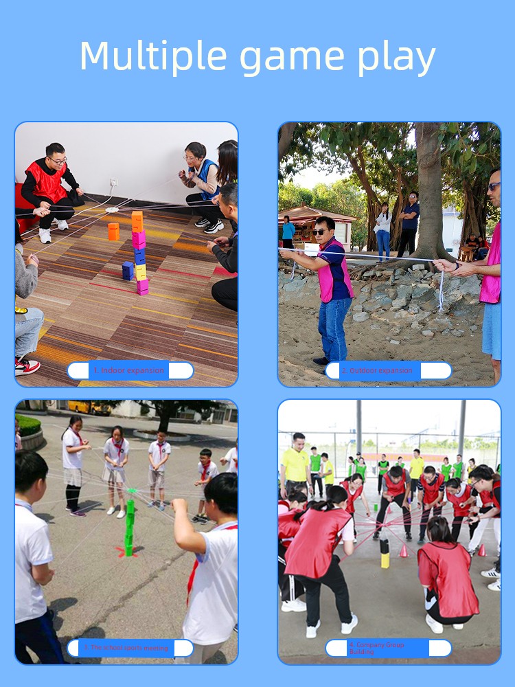 Joint Force Tower Building Props Fun Sports Meeting Building Team Expanding Outdoor Game Training Activity Equipment