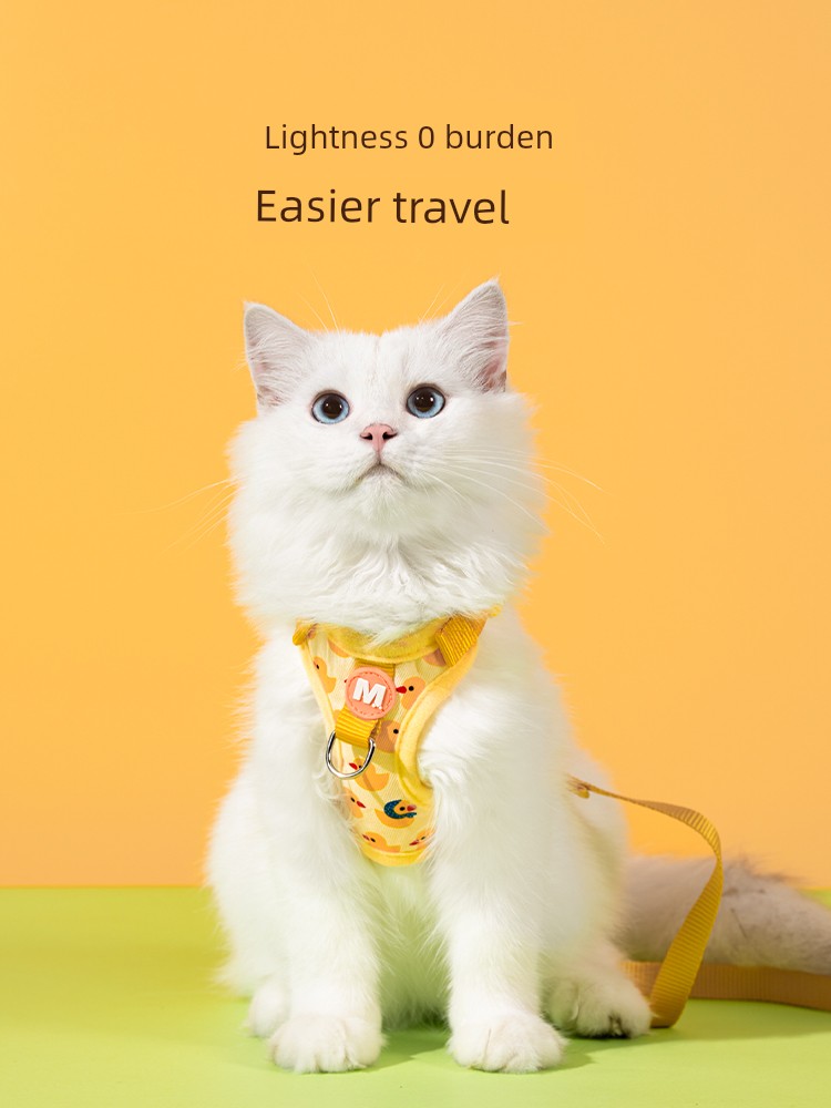 Cat Pulling Rope Anti Breaking Loose Special for Outing Cat Rope Pet Strap Chain Adjustable Internet Celebrity Cat Rope