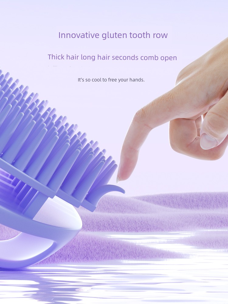 Head Washing Fantastic Cap Shampoo Comb Silicone Shampoo Brush Hair Massage Comb Cleaning Scalp Oil Cleaning Anti-Itching Shampoo Comb