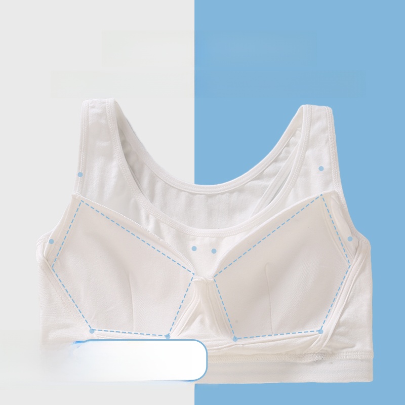 Junior School Students' Bra Female Development Period High School Student Vest Female Youth 15 Years Old 13 Adolescence Young Adult Bra