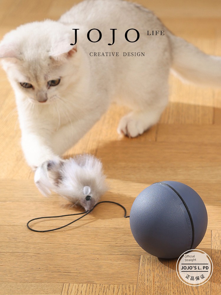 Jojo's L. Pd. Sheng. Cat Toy Ball Electric Cat Teasing Ball Automatic Intelligent Rolling Ball | Yousheng