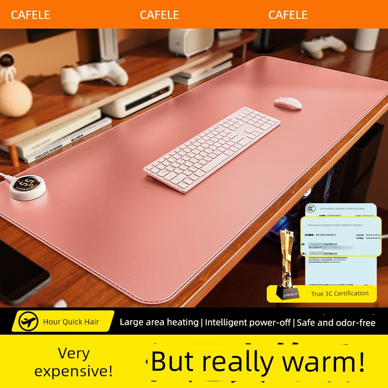 Heating Mouse Pad Super Large Heating Table Heating Mat Office Computer Desktop Keyboard Hand Warmer Writing Student Winter
