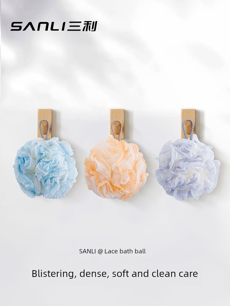 Sanli Lace Girls Will Not Break up Bath Flower Men's Loofah