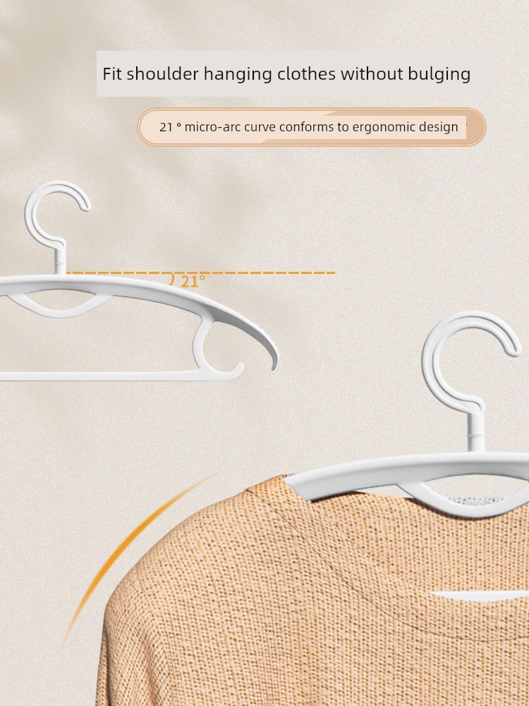 Thickened Invisible Hanger For Home Hanger Clothes Extra Thick plus Size Clothes Hanger for Dormitory Student Anti Shoulder Angle Hang the Clothes Shelf